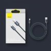 Baseus Crystal Shine Series kabel przewód USB do szybkiego ładowania i transferu danych USB Typ A - Lightning 2,4A 1,2m fioletow